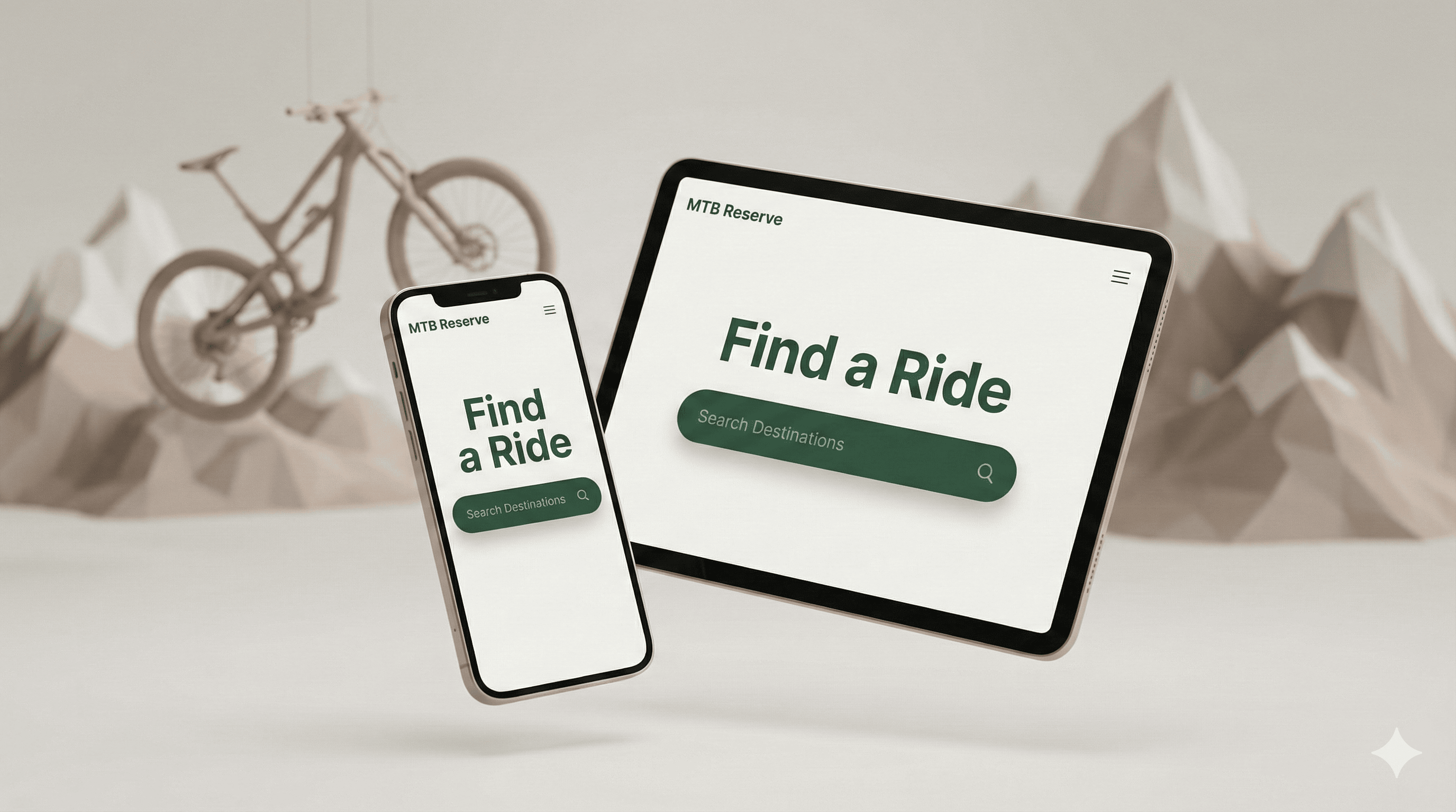 Mountain biking scenic view